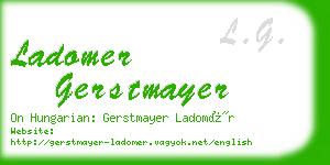 ladomer gerstmayer business card